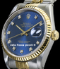 Rolex Datejust 36 Jubilee Quadrante Blu Diamanti 16233 